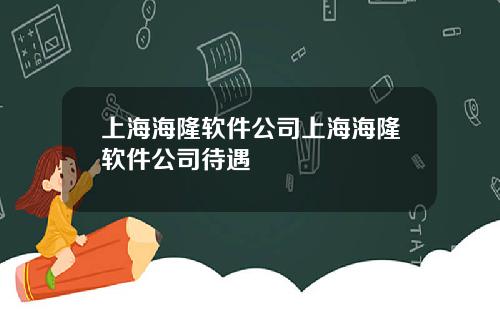 上海海隆软件公司上海海隆软件公司待遇