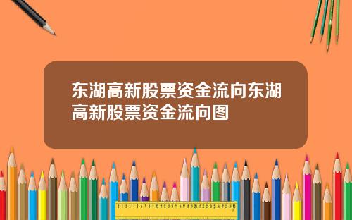 东湖高新股票资金流向东湖高新股票资金流向图