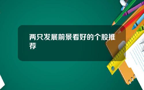 两只发展前景看好的个股推荐