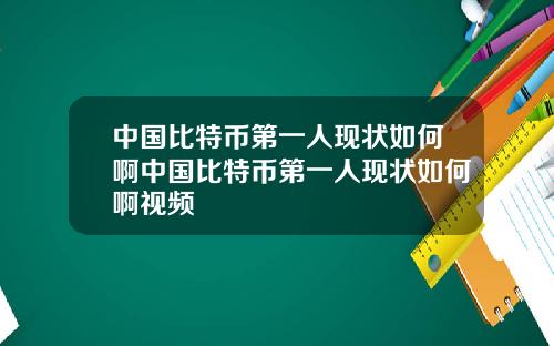 中国比特币第一人现状如何啊中国比特币第一人现状如何啊视频