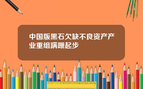 中国版黑石欠缺不良资产产业重组蹒跚起步