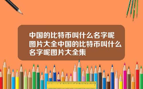 中国的比特币叫什么名字呢图片大全中国的比特币叫什么名字呢图片大全集