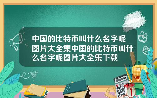 中国的比特币叫什么名字呢图片大全集中国的比特币叫什么名字呢图片大全集下载