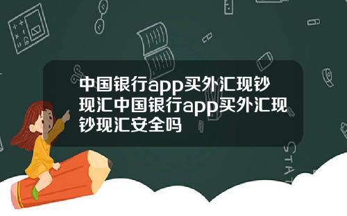 中国银行app买外汇现钞现汇中国银行app买外汇现钞现汇安全吗
