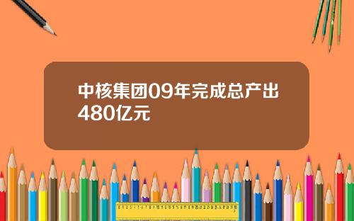 中核集团09年完成总产出480亿元
