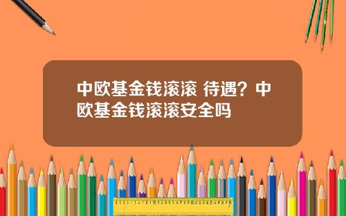 中欧基金钱滚滚 待遇?中欧基金钱滚滚安全吗