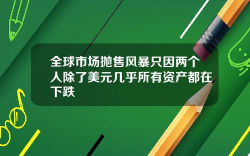 全球市场抛售风暴只因两个人除了美元几乎所有资产都在下跌