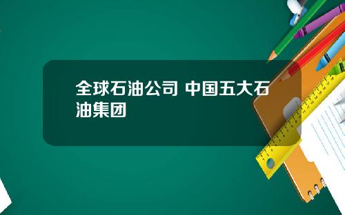 全球石油公司 中国五大石油集团