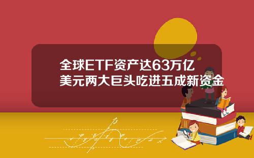 全球ETF资产达63万亿美元两大巨头吃进五成新资金