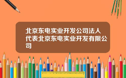 北京东电实业开发公司法人代表北京东电实业开发有限公司