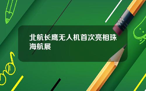 北航长鹰无人机首次亮相珠海航展