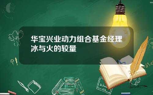华宝兴业动力组合基金经理冰与火的较量