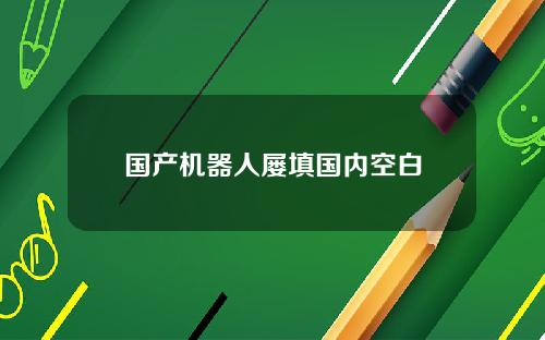 国产机器人屡填国内空白
