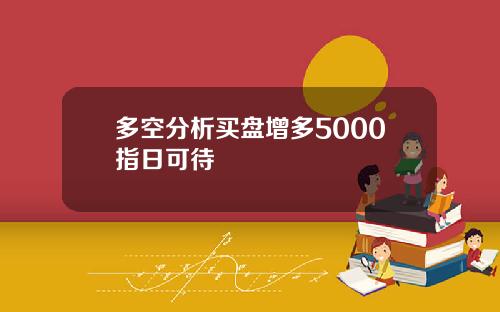 多空分析买盘增多5000指日可待