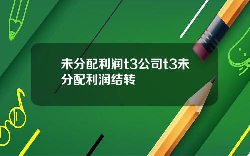 未分配利润t3公司t3未分配利润结转