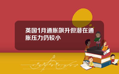 英国1月通胀飙升但潜在通胀压力仍较小