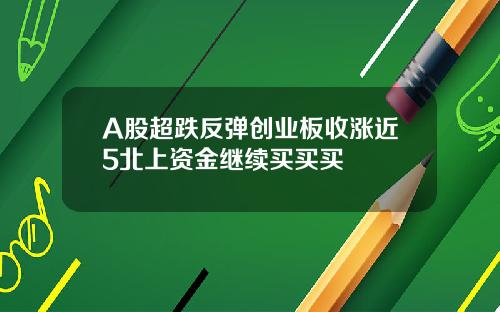 A股超跌反弹创业板收涨近5北上资金继续买买买