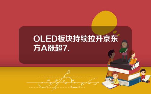 OLED板块持续拉升京东方A涨超7.