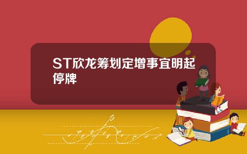 ST欣龙筹划定增事宜明起停牌