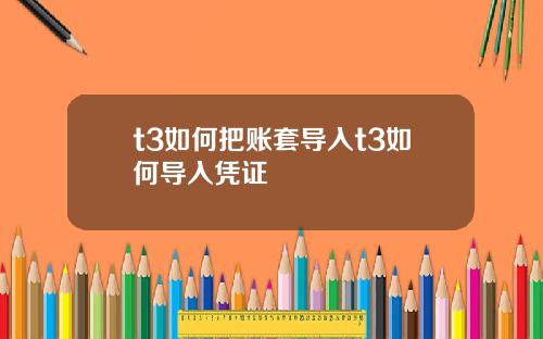 t3如何把账套导入t3如何导入凭证