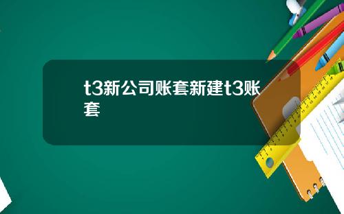t3新公司账套新建t3账套