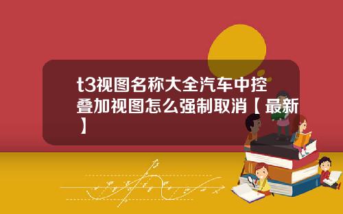 t3视图名称大全汽车中控叠加视图怎么强制取消【最新】
