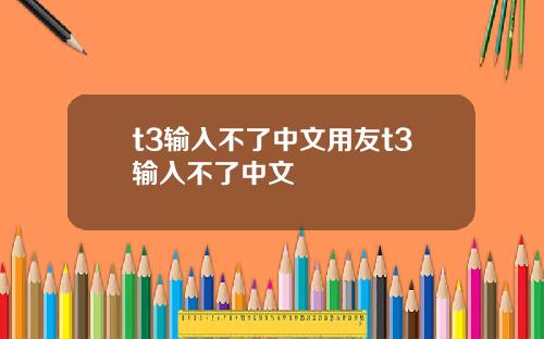 t3输入不了中文用友t3输入不了中文