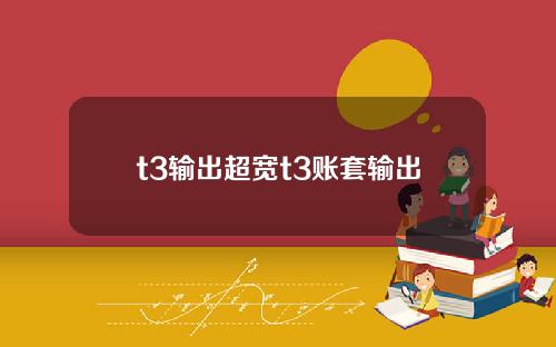 t3输出超宽t3账套输出