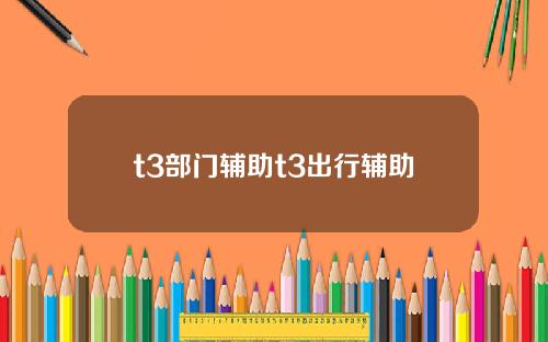 t3部门辅助t3出行辅助
