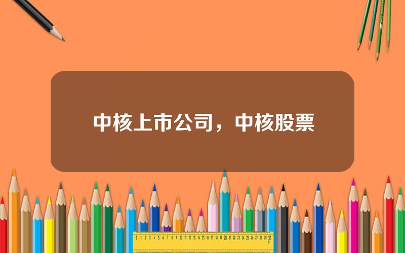 中核上市公司，中核股票