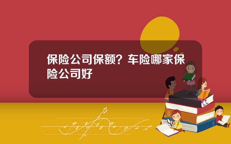保险公司保额？车险哪家保险公司好