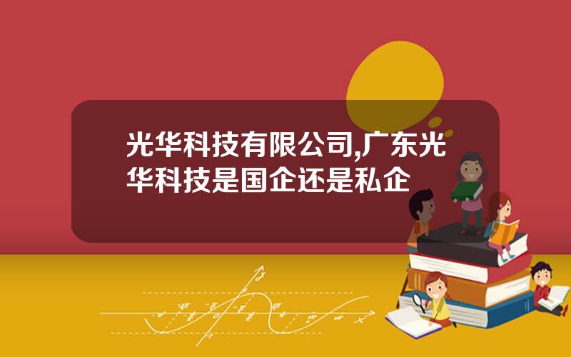 光华科技有限公司,广东光华科技是国企还是私企