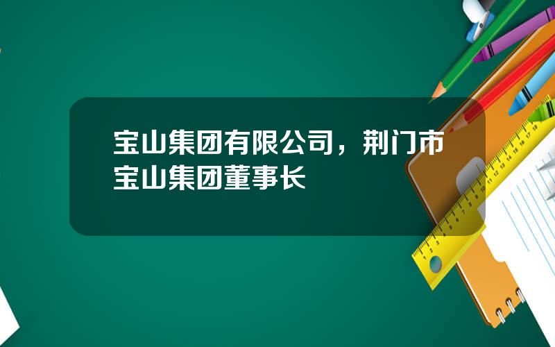 宝山集团有限公司，荆门市宝山集团董事长