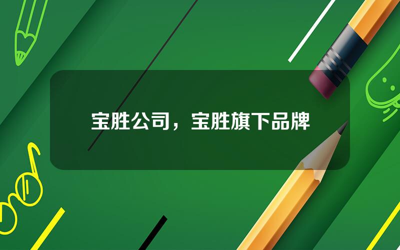 宝胜公司，宝胜旗下品牌